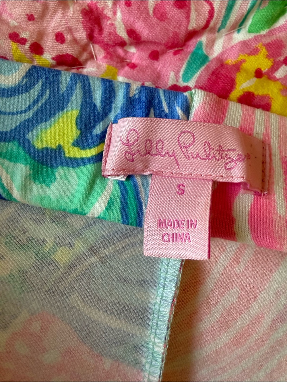 Lilly Pulitzer Off-Shoulder Floral Shift Dress in Pink, Green, Blue, Yellow - Picture 2 of 5